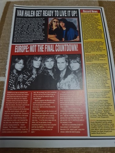 Vintage europe joey tempest - joey,