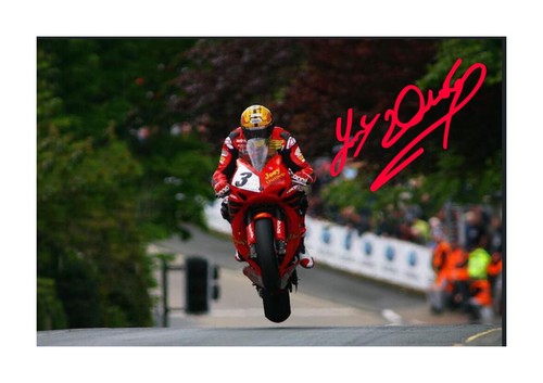 Joey dunlop repro autogrpah - joey,