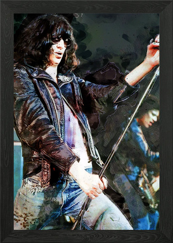 Joey ramones framed wall - ramones,