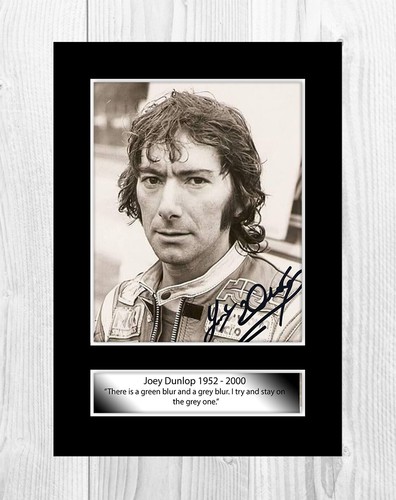 Joey dunlop with - with, quote